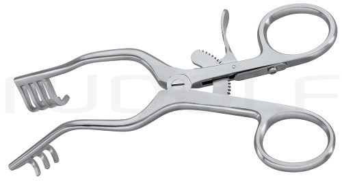 RU 4709-10 / Wundsperrer Jeffersen, Stumpf, 3x4Z. 14,0 cm