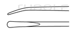 RU 8836-06T / Rhoton Dissect., Spatula Shaped, Ti,Fig. 8 19 cm - 7 1/2", 2 mm
