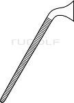 RU 3935-16 / Bulldog Clamps,  Diethrich, Angled 16 mm - 0,6"