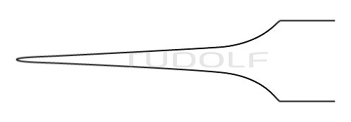 RU 4075-05 / Mikro-Pinzette Lazar, Flachgriff, Gerade, 15 cm, 0,5 mm