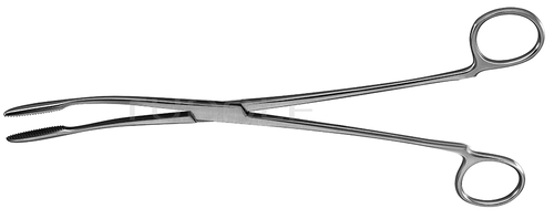 RU 3863-20 / Dressing Forceps Gross-Maier, Curved, Without Ratchet, (L) 20 cm - 8"