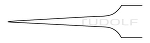 RU 4240-05 / Micro Jewelers Forceps, Flat Handle, Straight, 11 cm - 4 1/4", 0,15 mm