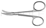 RU 2520-09 / Ligature Scissors Shortbent, Cvd. 9 cm, 3,5"