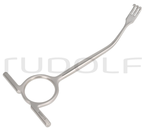 RU 4472-25 / Retractor Williger, Bent to The Left, Sharp, 12 cm - 4 3/4", 4x7 mm