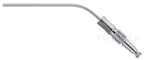 RU 6420-10 / Cannula D'asp. Frazier (Fergusson), Ø 3,3 mm, 10 Ch/Fr, (Ll) 90 mm, Foro Di Controllo, Adat. Luer, Con Mandrino