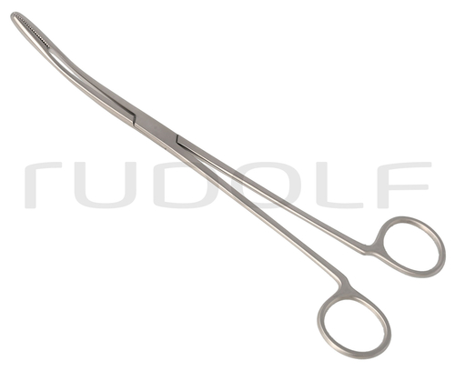 RU 3863-25 / Dressing Forceps Gross-Maier, Curved, Without Ratchet, (L) 25 cm - 10"