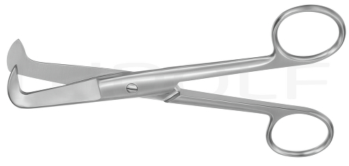 RU 2010-16 / Scissors Schumacher, Angled 16 cm, 6,25"