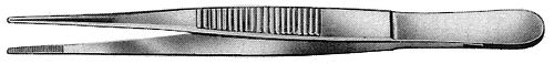 RU 4015-18 / Pinzette Anatomisch, Fein, ger. 18,0 cm