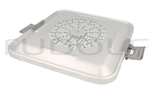 CS115-001 / Lid Only, Perforated, Silver 1/2, 285 x 280 mm