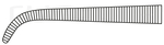 RU 3327-25 / Ligature Fcps Mini-Gemini, Cvd. 25 cm, 10"