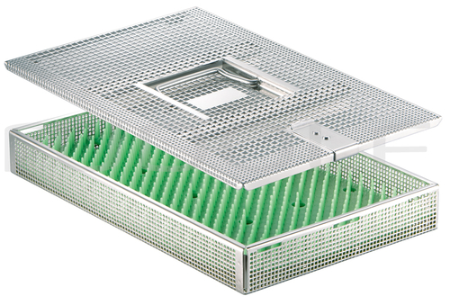 CS050-004 / Mini Basket 270x170x35mm
, Silicon Mat in The Body, 2 Instr. Holder in The Lid,