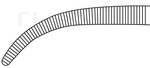 RU 3293-27 / Ligature Fcps Overholt-Geissendörfer, Cvd 27 cm, 10,5"