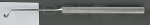 RU 6118-15 / Unterbindungsnadel Kronecker, Stumpf, für Rechte Hand, 13 cm, Links Gebogen