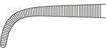 RU 3326-20 / Ligature Fcps Gemini, Cvd. 20 cm, 8"