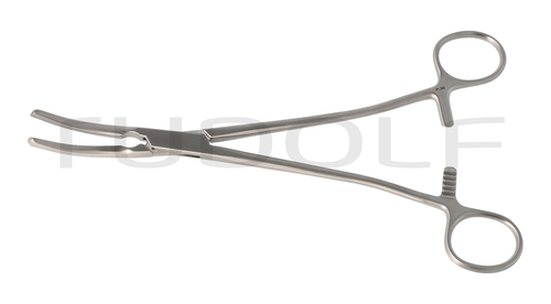 RU 3383-02 / Parametrium Forceps Rogers, Curved, (L) 22 cm - 8 3/4"