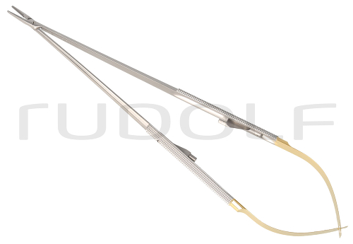 RU 5866-52 / Needle Holder Castroviejo/Barraquer, Str. TC, W. Ratchet, 23cm
, 9"