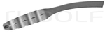 RU 3801-27 / Dressing Forceps Ulrich, Curved, with Ratchet, (L) 27 cm - 10 1/2"