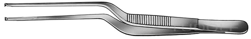 RU 7863-14 / Ear Forceps Lucae, Bayonet, 1x2 Teeth, 14 cm - 5 1/2", 2 mm