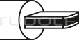 HF520-118 / Bipol. Pinzette, Flachstecker, Bayonettf., 18cm
, 1,0mm
, Standard