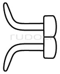 RU 4651-10 / Divaricatore Alm, Smusso, 4x4 Denti 10cm
