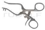RU 4690-01 / Retractor Plester, Blade Left Solid, Pointed; Blade Right 2 Teeth, Blunt, Spread 55 mm, 11 cm - 4 1/4"