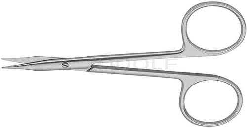 RU 2430-11 / Tenotomy Scissors Stevens, Sharp, Straight, 11.5 cm - 4 1/2"