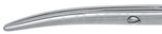 RU 2463-11 / Strabismus Scissors, Curved, TC, 11.5 cm - 4 1/2"