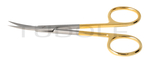 RU 2407-11M / Fine Scissors, Cvd., Sc,Tc 11,5 cm - 4 1/2"