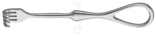 RU 4473-04 / Écarteur Volkmann, Mousse, 4 Dents 11,5 cm