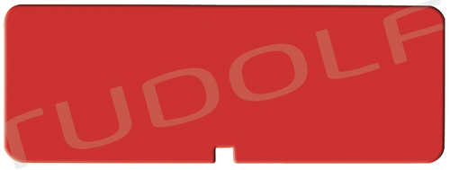 CS950-053 / Ident. Label Without Engraving, Red