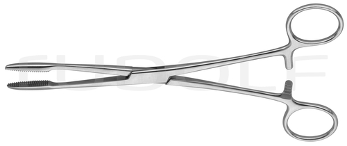 RU 3860-20 / Dressing Forceps Gross-Maier, Straight, with Ratchet, (L) 20 cm - 8"