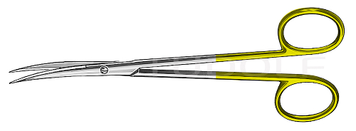 RU 1318-14 / Präp. Schere Metzenb.-Fino, Sp/Sp, Geb., TC 14,5 cm